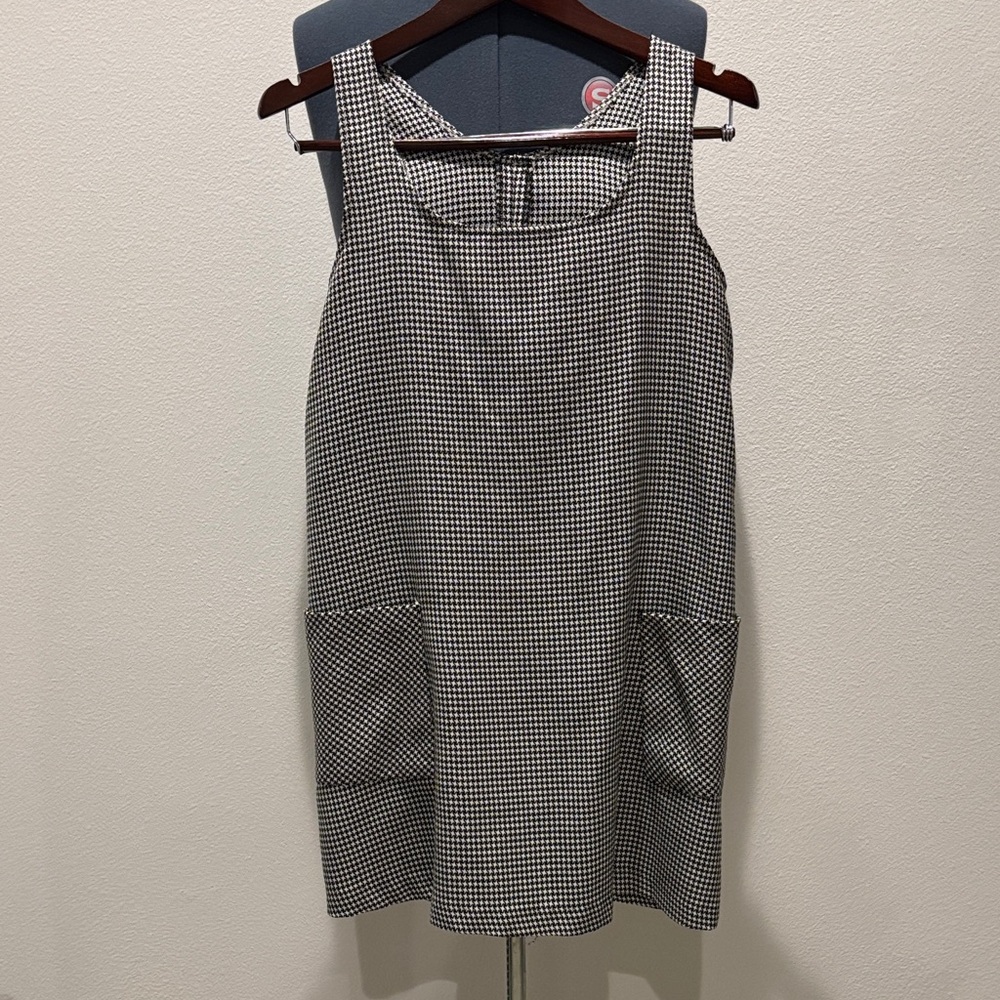 Black and White Houndstooth Dress